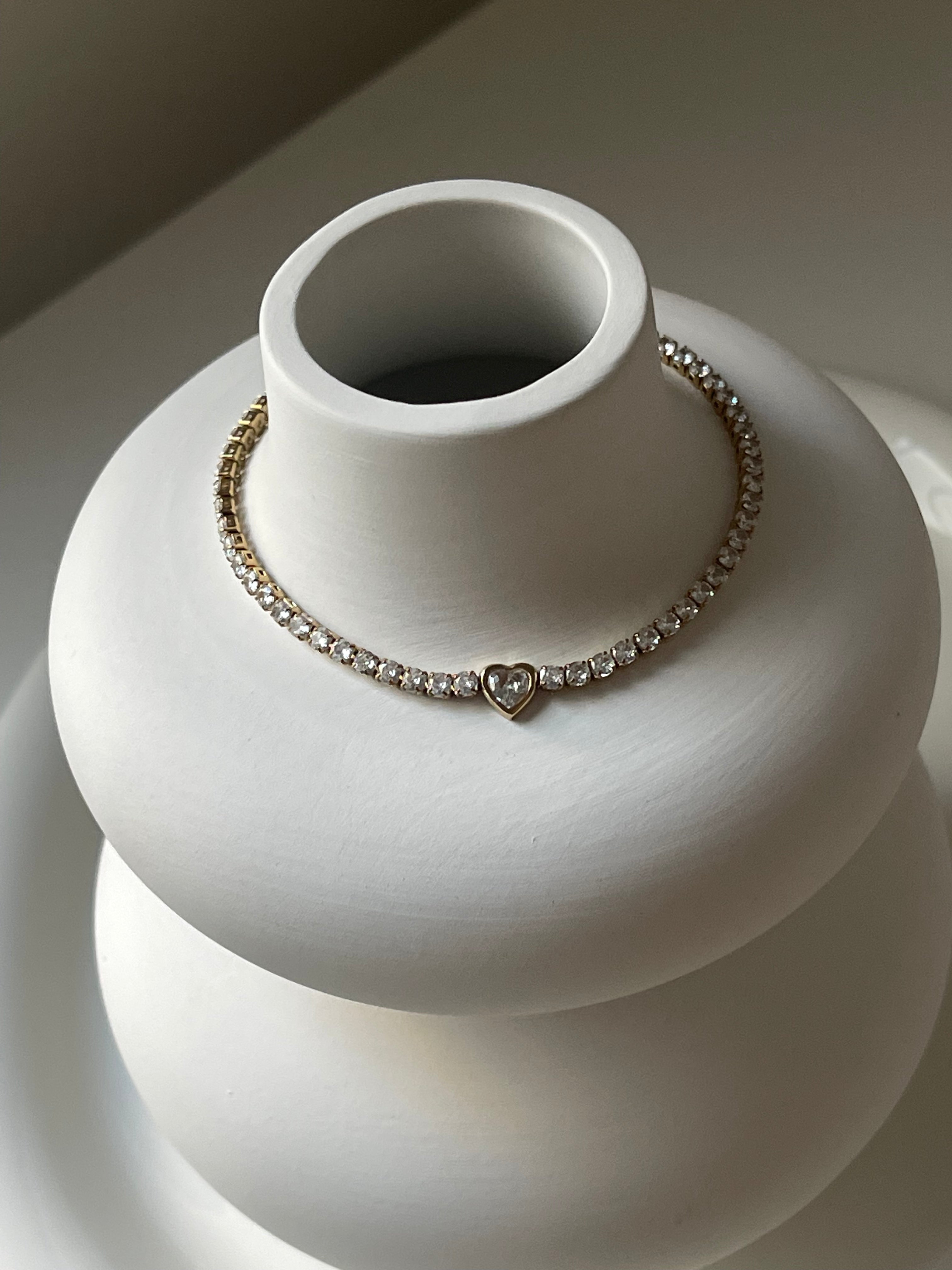 Bracelet Adora – Chaîne Dorée & Zircons Étincelants Femme | Waterproof