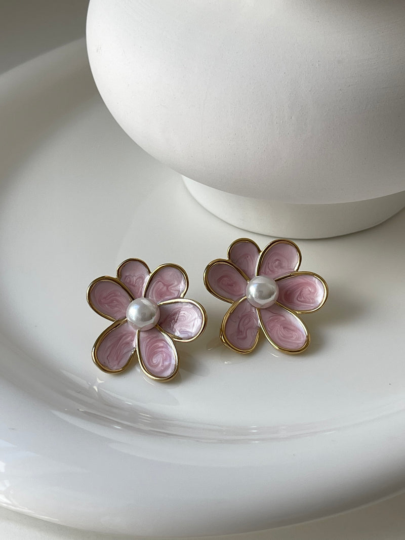 Boucles d'oreilles Roselune