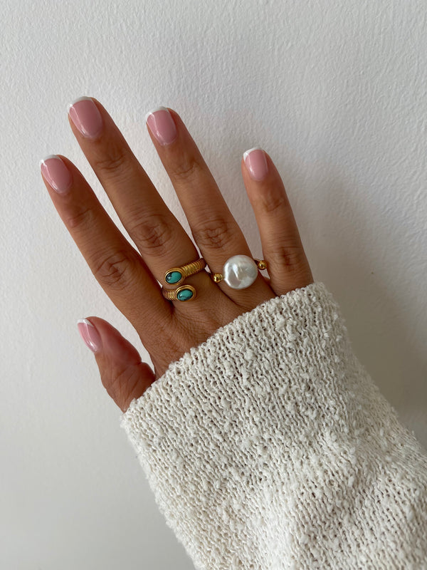 Bague Mila – Acier inoxydable doré pour femme