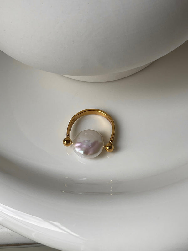 Bague Mila – Acier inoxydable doré pour femme