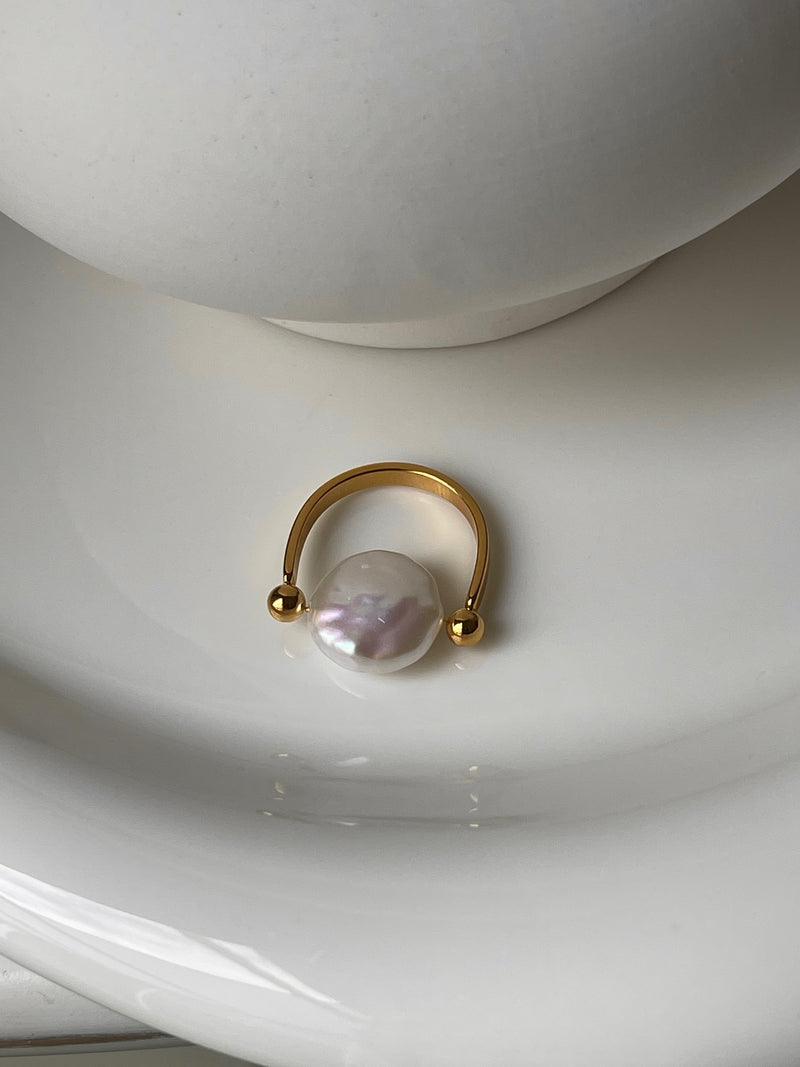 Bague Mila – Acier inoxydable doré pour femme